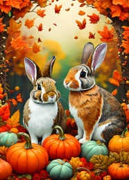 AutumnBunniesPuzzel500stukjes