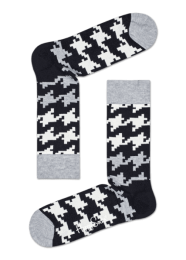 HappySocksDogtoothSokkenGrijs