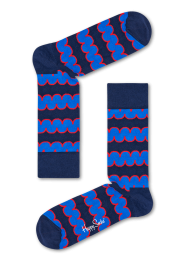 HappySocksSquigglySokkenDonkerblauwRood