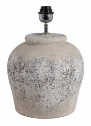 LightLivingTafellampEtnaKeramiek40cm-AntiekGrijsexclkap