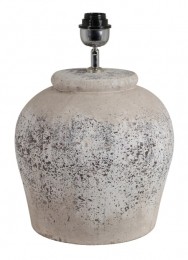LightLivingTafellampEtnaKeramiek40cm-AntiekGrijsexclkap