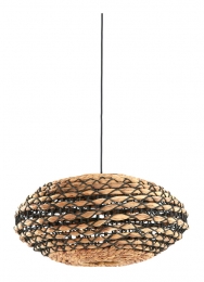 LightLivingHanglampTripoliRotan50cm-NaturelZwart