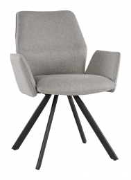 LivingfurnDraaibareEetkamerstoelDiana-Taupe