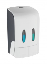 WenkoTartasdesinfectiezeepwanddispenser2x480mlkunststofwitmat