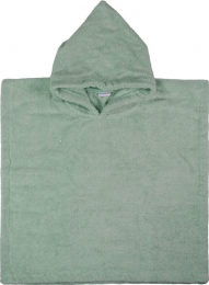 MamaLoesBadstofStoneGreenBabyPoncho