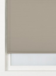 HEMAPlisseDubbelLichtdoorlatendWitteAchterzijdeTaupetaupe