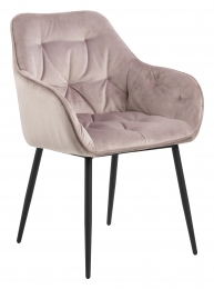 BendtEetkamerstoelLorenVelvet-DustyRose
