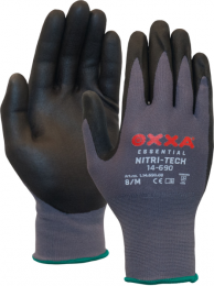 Oxxa14-690Nitri-TechWerkhandschoenen-ZwartGrijs-8M