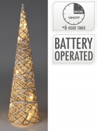 Kegelled60cmgrijskerstversieringNampook-Nampook