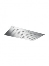 HotbathMateM205inbouwhoofddoucherechthoekig38x70cmgeborsteldnikkel