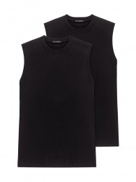 Schiesser-2pShirt00-American-zwart