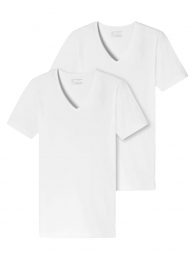 Schiesser-95-5-T-shirt12V-neck-2-pack-wit