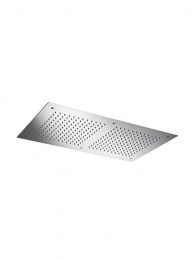 HotbathMateM205inbouwhoofddoucherechthoekig38x70cmgeborsteldnikkel
