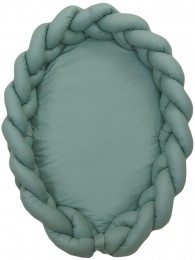 MamaLoesAmyPureStonegreen2-in-1BabynestenBraidedBedbumper80663