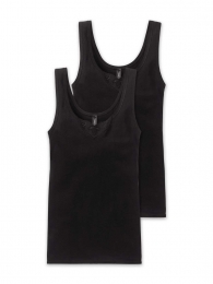 Schiesser-2pTop-CottonEssentials-zwart