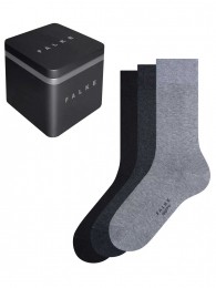 FALKE-3pSocks-HappyBox-Men-Black-0010Maat39-42