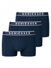 Schiesser-95-5-Shorts-3pack-zwartblauwMaatL