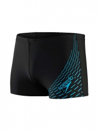 Speedo-EcoAquashort-MedleyLogo-Zwart-BlauwMaatS