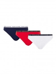 TommyHilfiger-3pDamesslip-StretchCotton-0WS