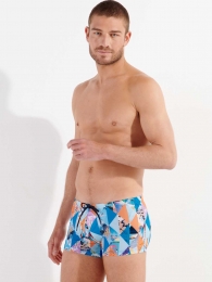 HOM-SwimShorts-PortCross-blauw