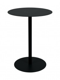 ZuiverRondeBistrotafelSnowStaal57cm-Zwart