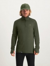 PoederbaasMidlayerPullyHerenFourSeasonsLightweightGroen-XL