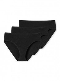 Schiesser-3pSlip-CottonEssentials-zwart