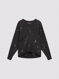 Lichtgewichtkasjmiersweatermetpailletten