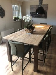 Setvan8lerenbarstoelen-groenleer-EchtleerModernontdekdeveleLeersoortenenKleurenbijShopX