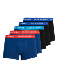 JackJonesBoxershortsJACLEETrunks5-packBlauwZwart-XL