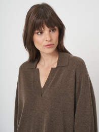 Oversizedkasjmiermixtruimetpolokraag