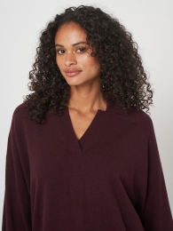 Oversizedkasjmiermixtruimetpolokraag