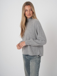 Boiledcashmerepullovermetopstaandekraag