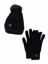 HeatkeeperDamesWinterSet-MutsHandschoenen-Navy