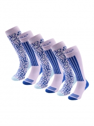 PoederbaasSkisokkenDames6-packLila-3538