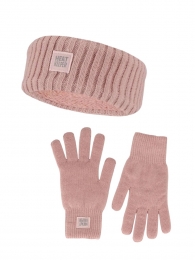 HeatkeeperDamesWinterSet-HoofbandHandschoenen-Roze