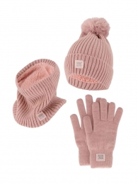HeatkeeperDamesWinterSet-MutsHandschoenenNekwarmer-Roze
