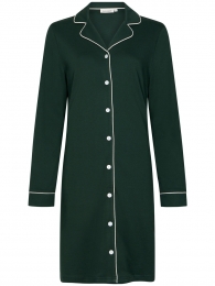 Warmkatoenendoorknoopnachthemdgroen