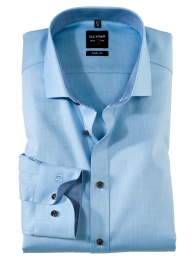 OlympOverhemdLevel5BodyFitBlue43