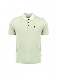 NoExcessPulloverShortSleevePoloButtonSolidMintXL