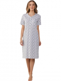 Pastunettepanterprintnachthemdduurzaamkatoen