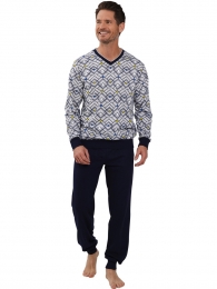 Katoenenherenpyjamagrafisch