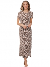 Langeelegantestrandjurkzebrastrepen