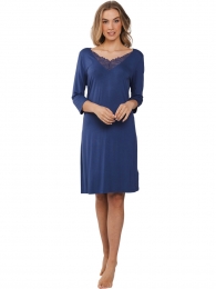 Duurzaampaarsblauwnachthemdkant