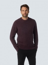 NoExcessPulloverCrewneck2ColouredSoftStretchAubergine2XL