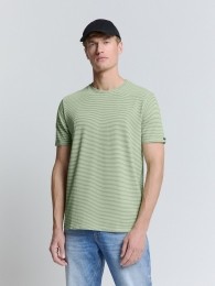 NoExcessT-ShirtCrewneckStripesMintXL