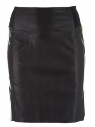VeroModaBandButterHwAkFauxLeatherSkirt