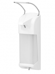 Mediqo-lineIngo-Manzeep-desinfectiemiddeldispenser1000mlinclafsluitplaat-wit