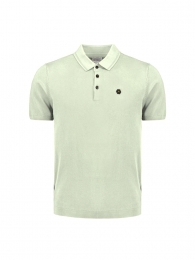 NoExcessPulloverShortSleevePoloButtonSolidMintL