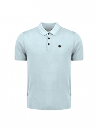 NoExcessPulloverShortSleevePoloButtonSolidIceM